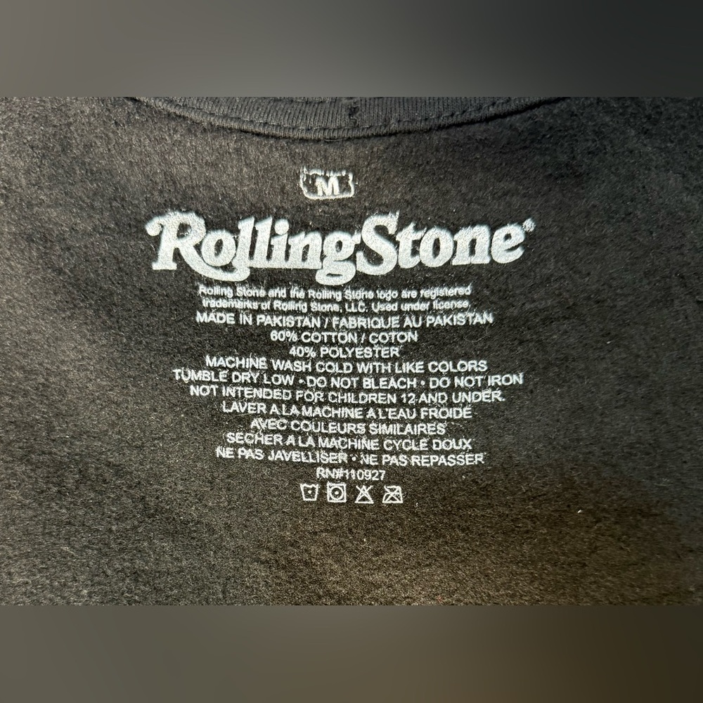 The Rolling Stones, womens black crew neck sweatshirt - Picture 8 of 12